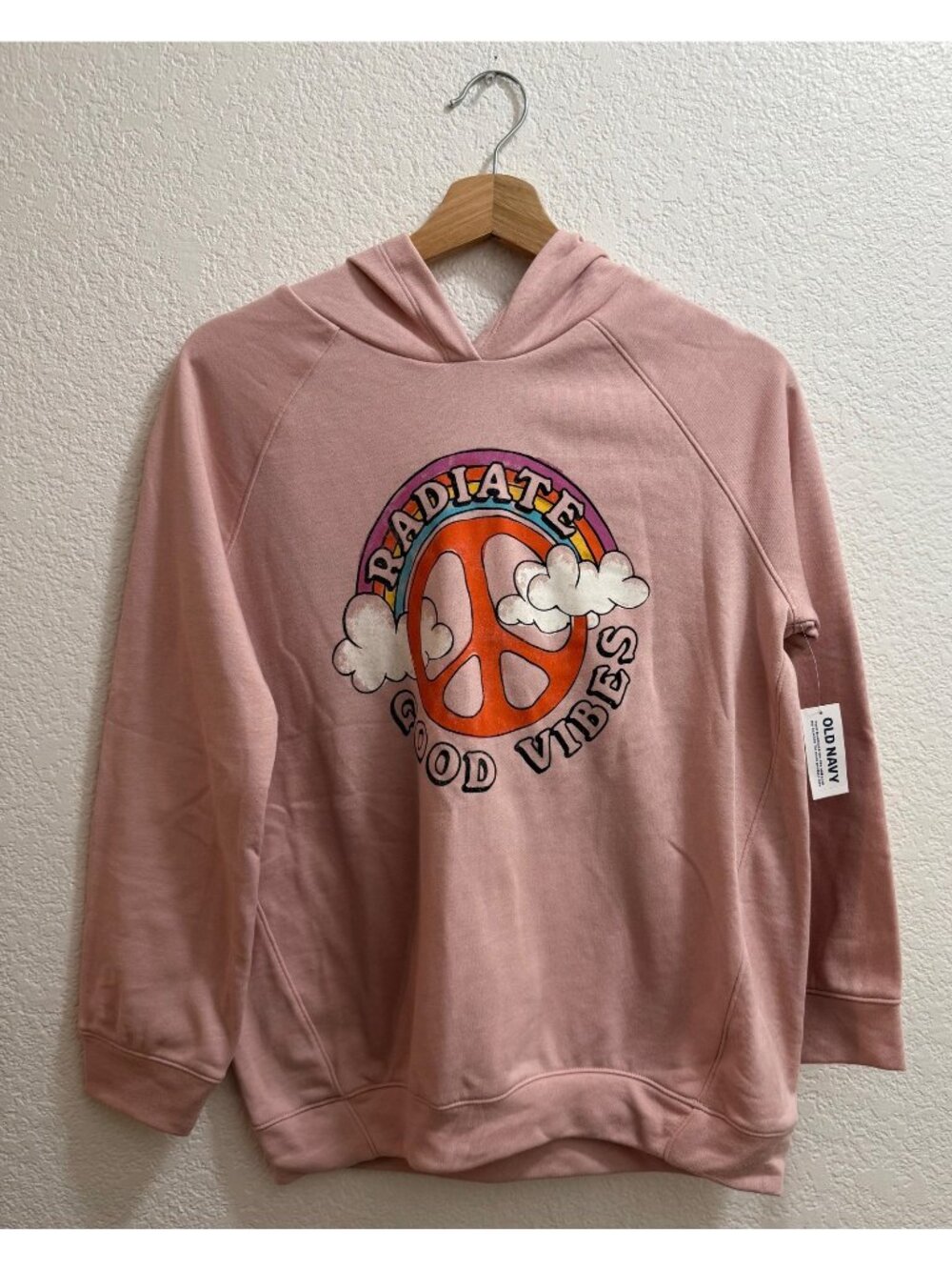 Old Navy Girls Pink Casual Hoodie Size XL (14-16)